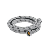 Manguera de hule 1/2" x 3/4" x 150c re. de acero inox